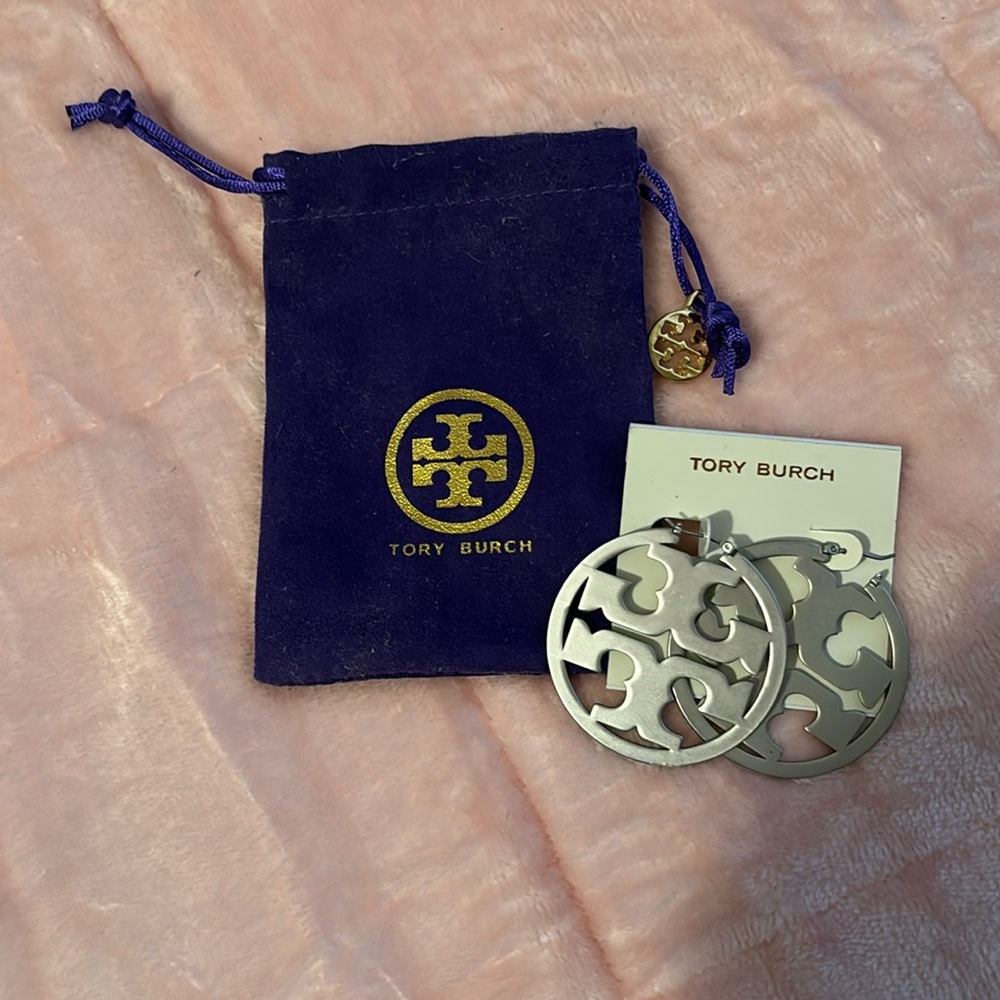 Tory Burch Silver Miller Earrings
